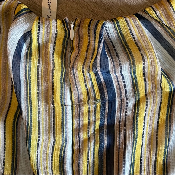 Yellow and Blue Striped Jumpsuit - Picture 8 of 10